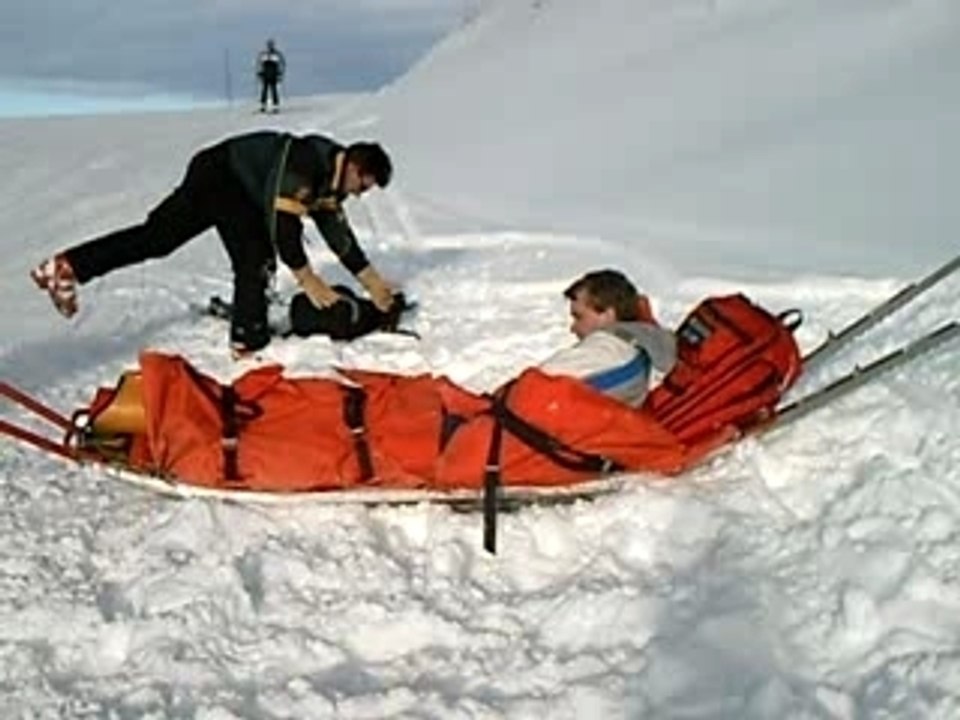 Descente en civiere