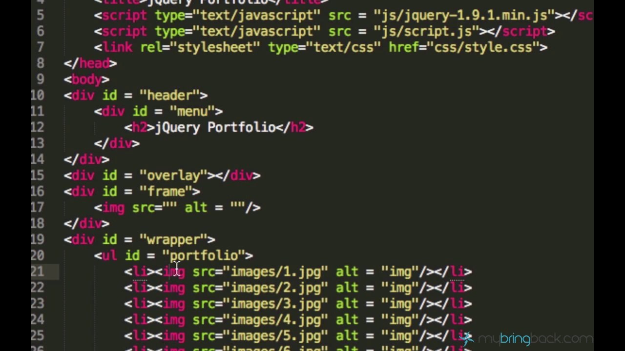 jQuery and AJAX Tutorials 22 | Interactive Portfolio