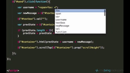 jQuery and AJAX Tutorials 12 | Adding the Username