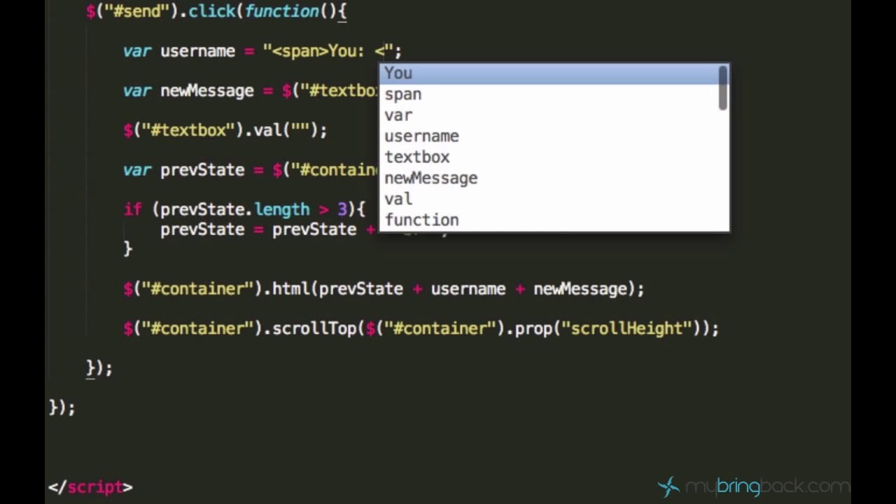 jQuery and AJAX Tutorials 12 | Adding the Username