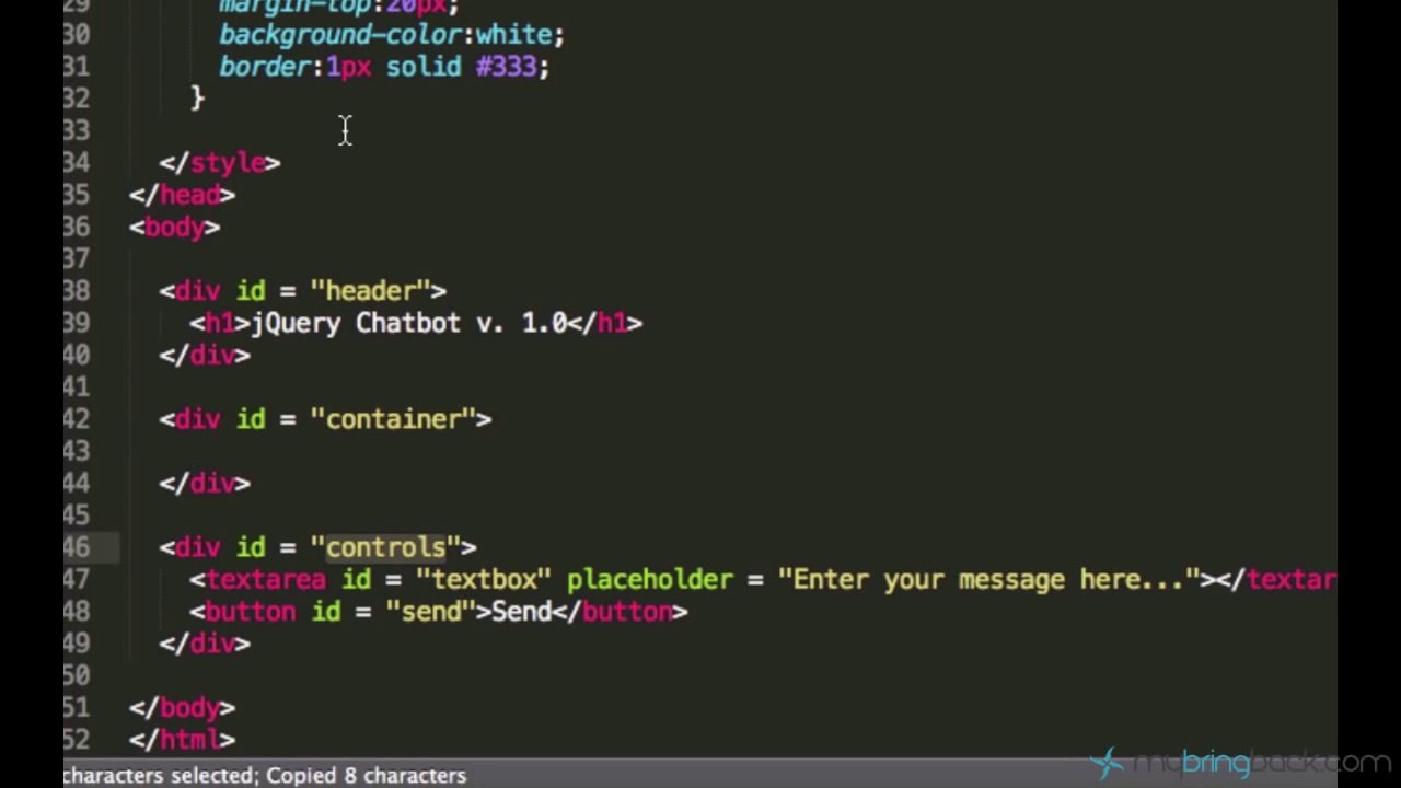 jQuery and AJAX Tutorials 6 | Create Chat box User Interface