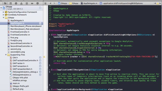 Integrate Google Analytics iOS SDK Natively Part 1