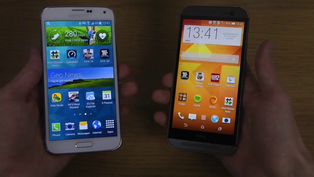 Samsung Galaxy S5 vs. HTC One M8 - Which Is Faster