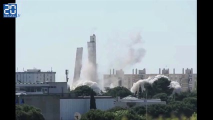 Démolition de la Tour H à Montpellier