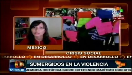 Marchan contra violencia en Tamaulipas, México