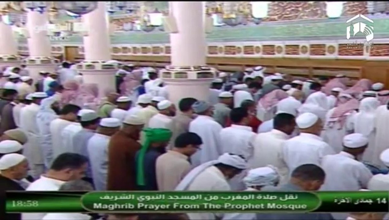 14th April 2014 Madeenah Maghrib led by Sheikh Budayr