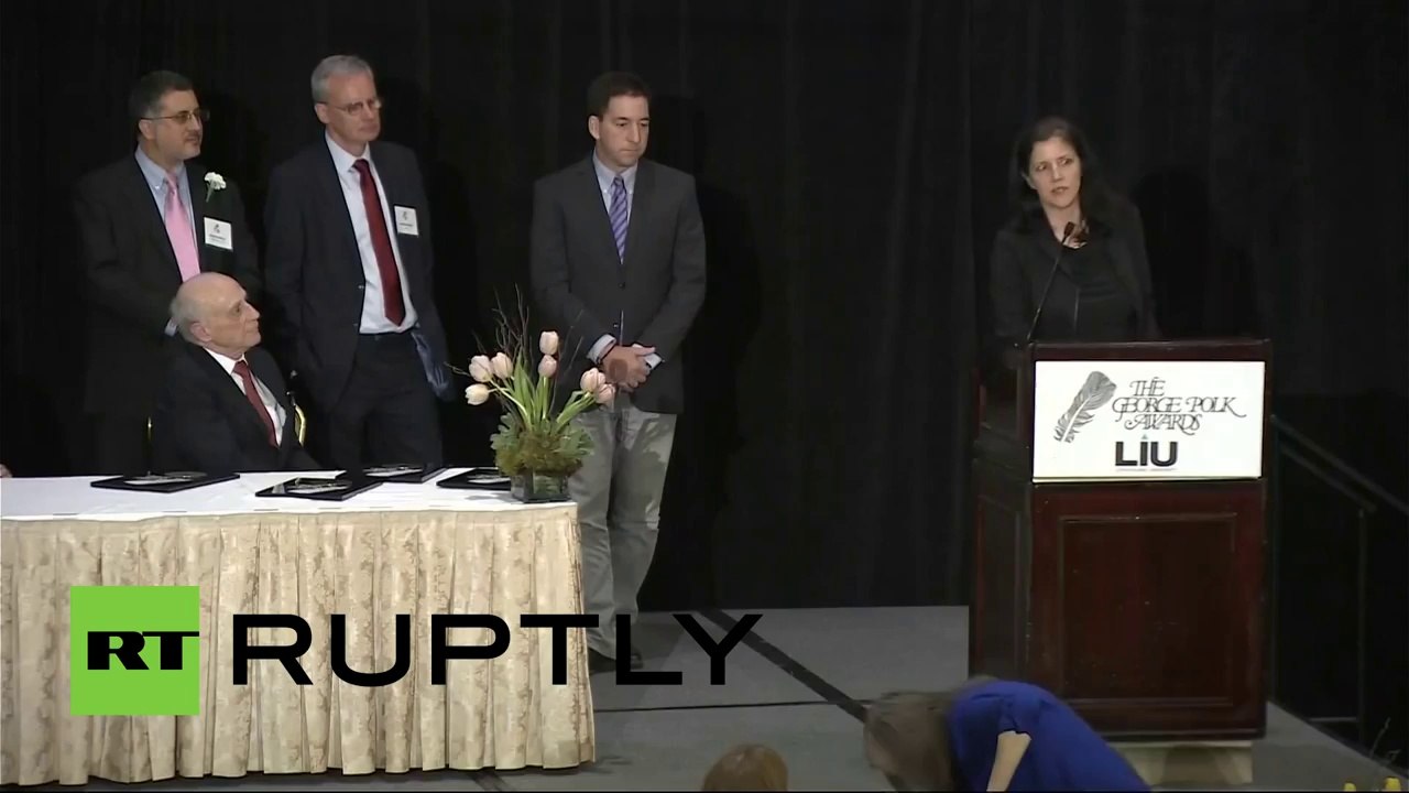 'Award for Edward': Journalists behind Snowden leaks dedicate prestigious prize to him