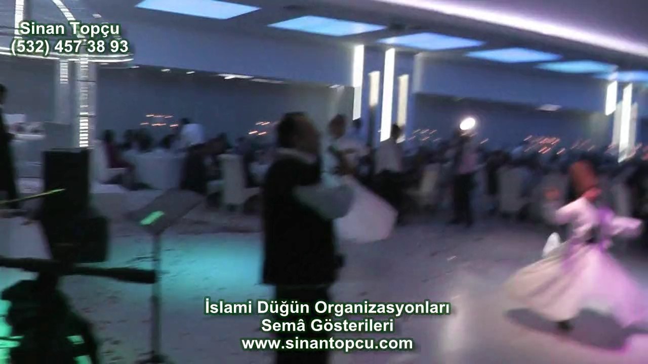 bursa gold düğün salonu nilüfer de sahne alan ünlü tasavvuf musikisi sanatçısı sinan topçu ve bursa semazen grubu