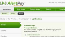How to create Alertpay Account Part 2