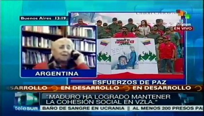 Chávez acertó al designar a Maduro como su sucesor: Estela Calloni
