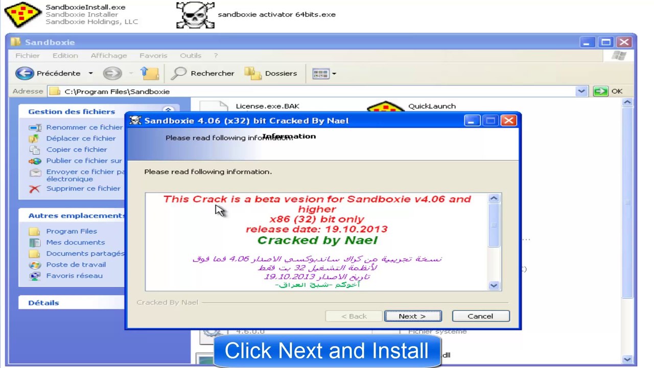Sandboxie 32 and 64 bits activator full serial key cracked free download [Working as of 2014]