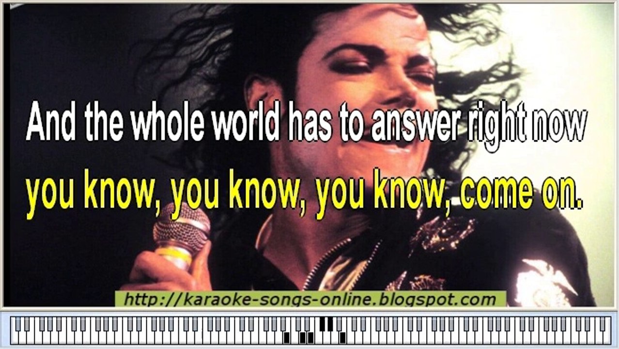 Michael Jackson "Bad" karaoke songs- instrumental version online