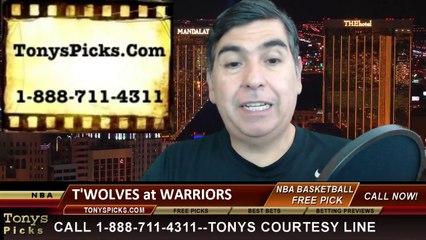 Golden St Warriors vs. Minnesota Timberwolves Pick Prediction NBA Pro Basketball Odds Preview 4-14-2014