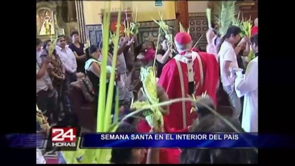 'Cristo Cholo' recorrió calles de Lima con escenificación de Domingo de Ramos