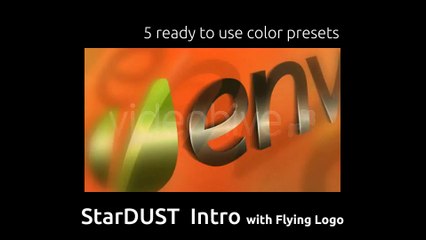 StarDust Intro with Flying Logo - After Effects Template