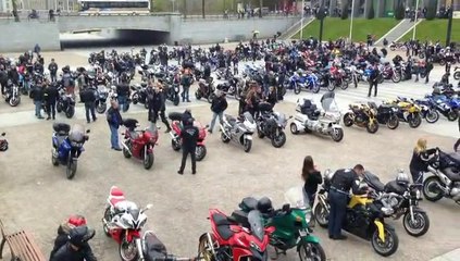 Manif motards 13 avril Brest-Quimper