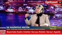 Başörtülü Kadın Vekiller Sorusu Rektör Saraç'ı Ağlattı