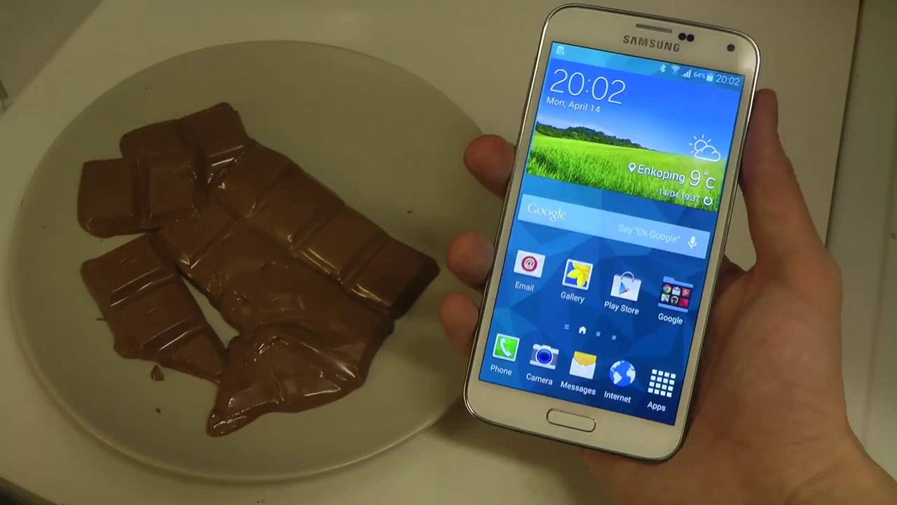 Samsung Galaxy S5 Chocolate Test Will It Survive
