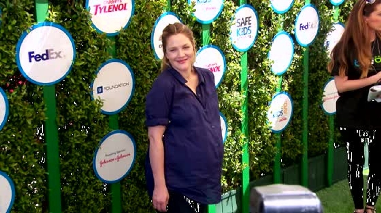 Drew Barrymore Enjoys Her Baby Shower