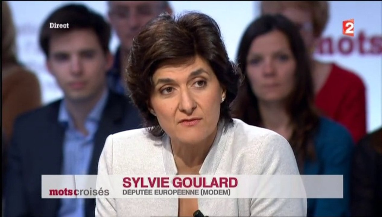 Sylvie Goulard, invitée de Mots Croisés sur France2 - 140414