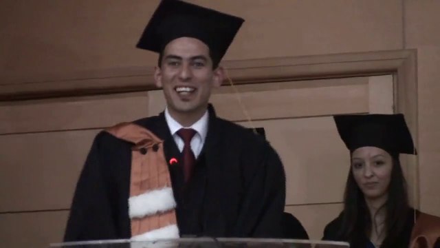 كلمة أحد الطلبة خريجي المدرسة الوطنية للتجارة والتدبير بوجدة le Mot de ZERRADI loreat de l'ENCG oujda