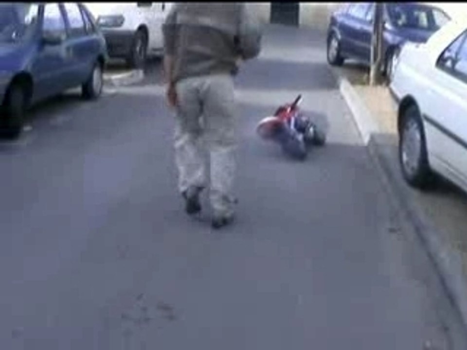 crash pocket bike l abruti