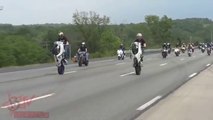 Motorcycle Stunt Rider Crashes Wheelie On The Highway - Street Bike Accident FAIL