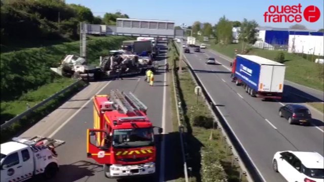 Rennes. Un camion couché sur la rocade