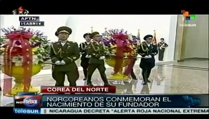 Corea del Norte conmemora los 102 años de su fundador Kim Il­sung