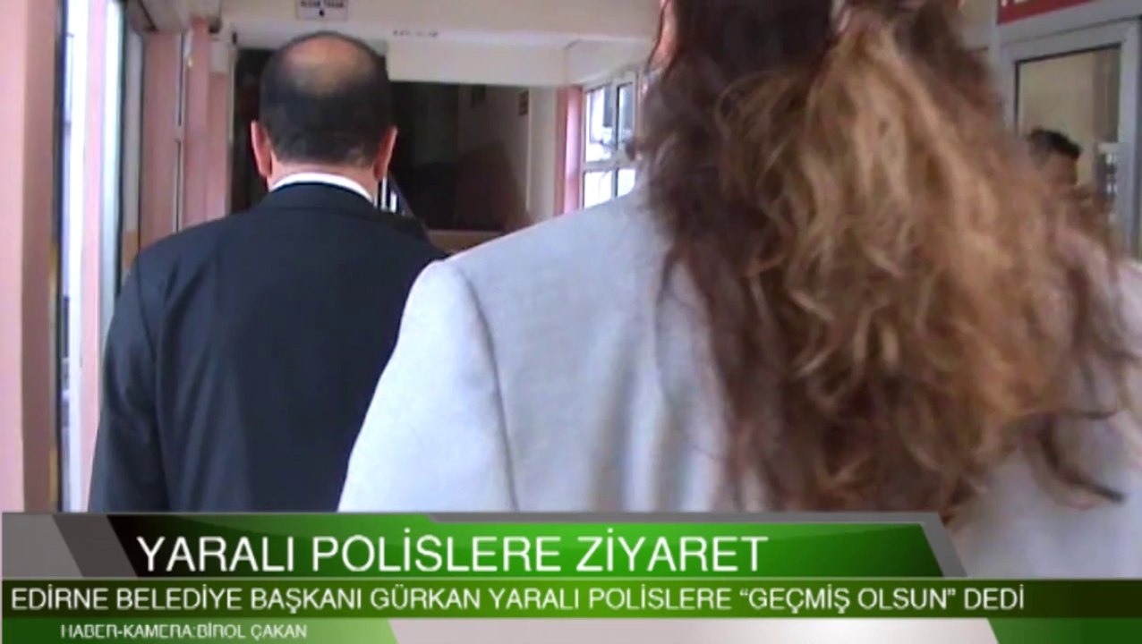 RECEP  GÜRKAN'DAN YARALI POLİSLERE ZİYARET