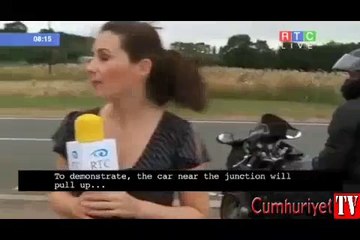 Canlı yayında korkunç kaza
