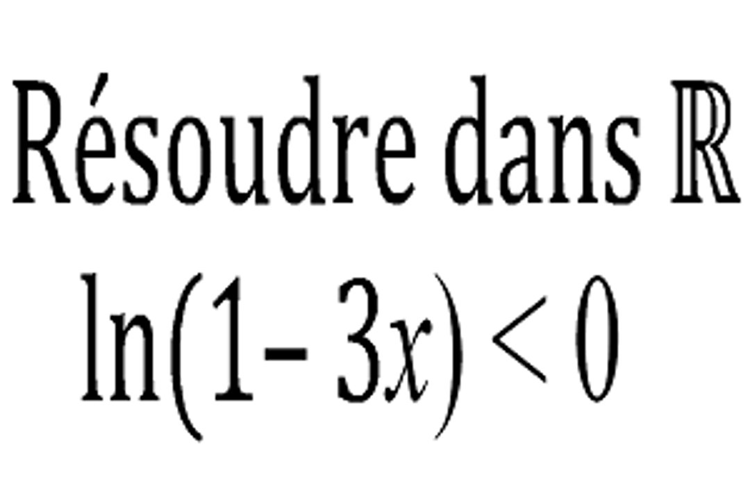 Inéquation avec ln - Terminale