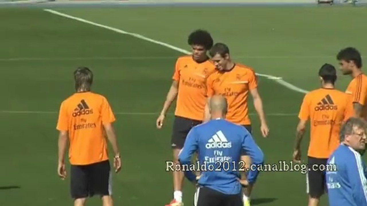 Real Madrid players have trained this morning preparing for the Copa del Rey against Barcelona