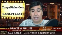 MLB Pick Philadelphia Phillies vs. Atlanta Braves Odds Prediction Preview 4-15-2014