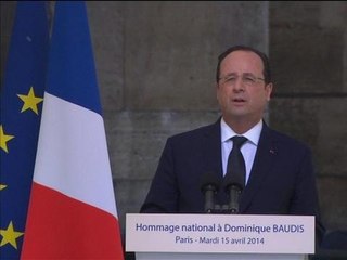L'hommage de François Hollande à Dominique Baudis - 15/04