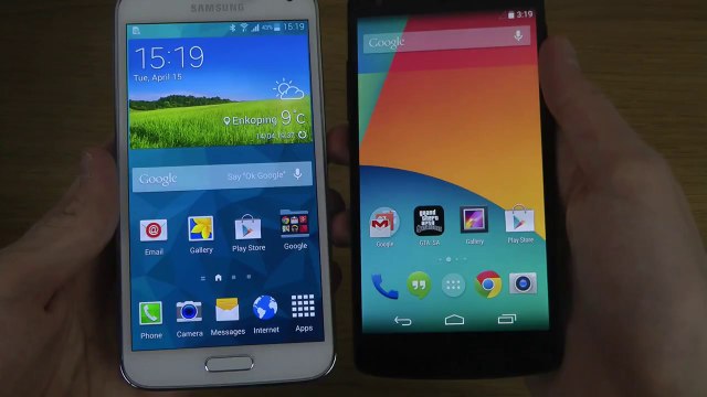Samsung Galaxy S5 vs. Nexus 5