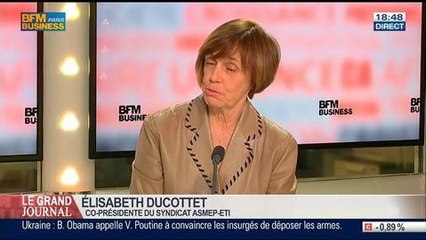 Elisabeth Ducottet, co-présidente du syndicat Asmep-ETI, dans Le Grand Journal - 15/04 4/4