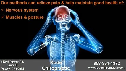 Chiropractor near Ramona CA  Rode Chiropractic on Poway Rd