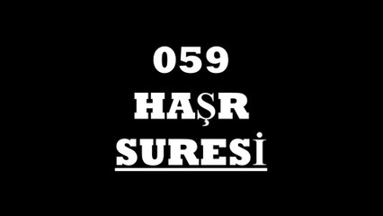 059 Haşr Suresi Türkçe