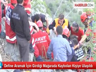 Define Aramak İçin Girdiği Mağarada Kaybolan Kişiye Ulaşıldı