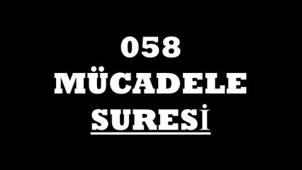 058 Mücadele Suresi Türkçe
