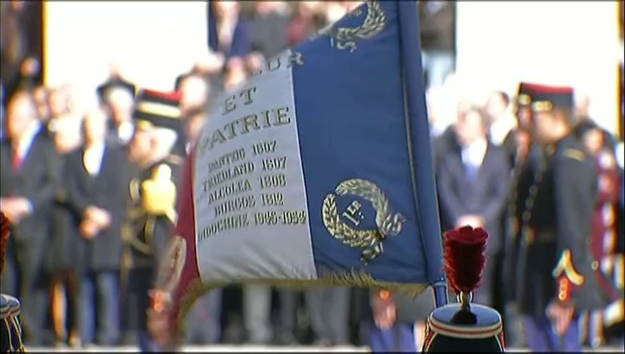 Hommage national à Dominique Baudis aux Invalides