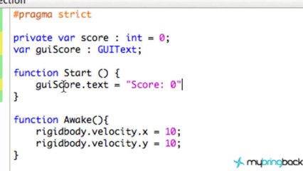 Unity 3D Tutorial 1.12 - GuiText, Collisions, and Scores