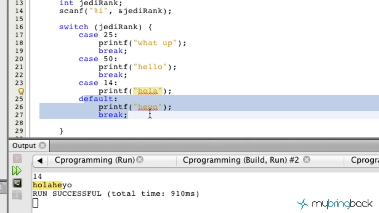 Learn C Programming Tutorial 1.22 Switch Statement