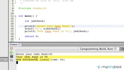Learn C Programming Tutorial 1.13 Input Scanf