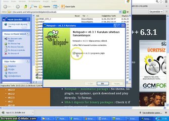 001 - notepad plus plus yüklenmesi