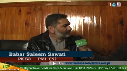 Babar Saleem Swati Possible PML N Candidate For Pk -53 Mansehra