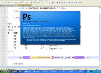 010 - bgcolor parametresi ve hexadesimal renk kodları
