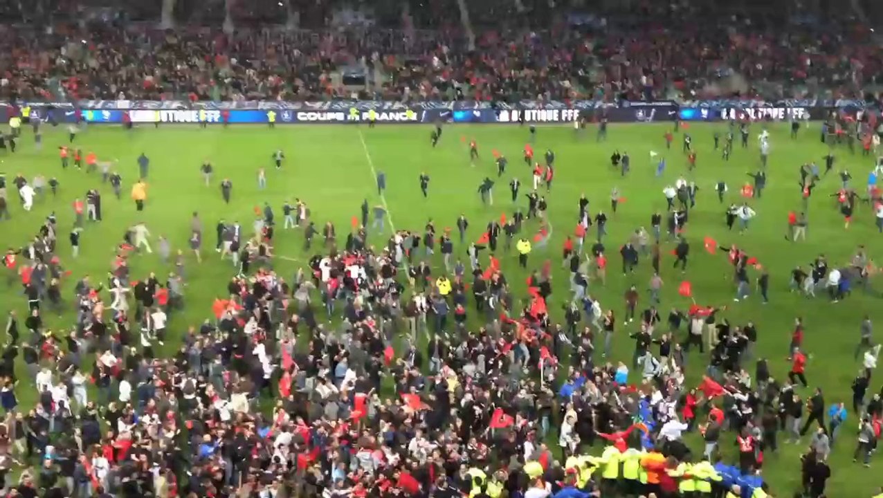 1/2 Coupe de France : Joie à l'issue du match !