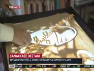 TRTHABER kum sanatı çekimi